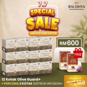 PROMO MERDEKA 12 KOTAK+ FREE 2 SAFFRON